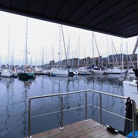 Hausboot Fjord Meeresbrise Mit Dachterrasse In 플렌스부르크 외부 사진